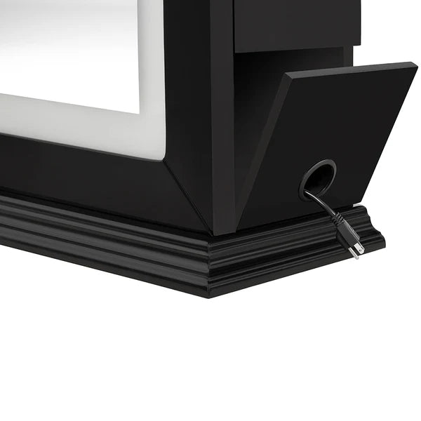 Adonis Single LED Lighted Salon Styling Station