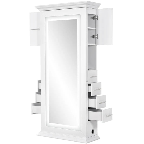 Adonis Single LED Lighted Salon Styling Station