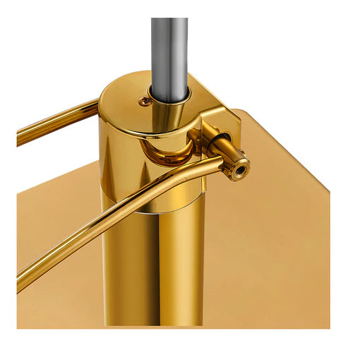 Salon Chair Hydraulic Pump and Square Base Set - Gold