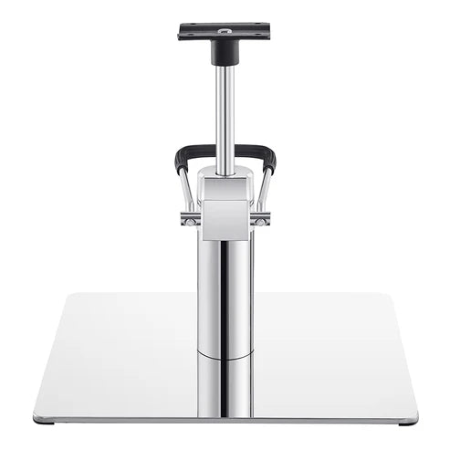 Salon Chair Hydraulic Pump and Square Base Set - Chrome